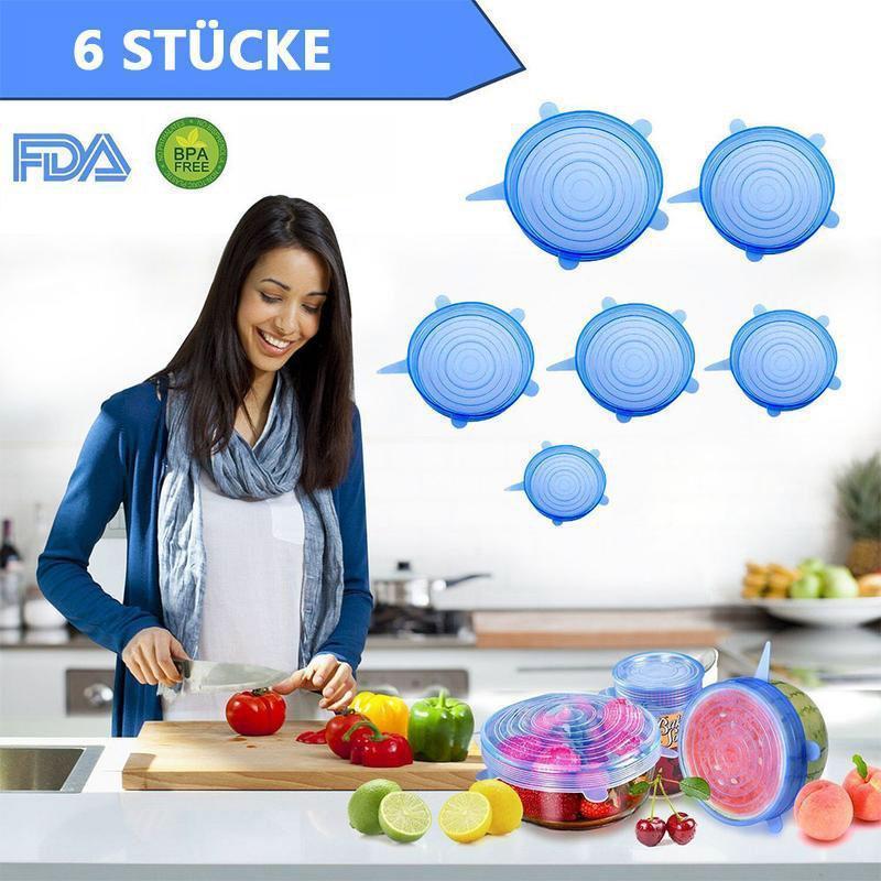 Gluschwein - Silikon-Stretchdeckel, 6STK