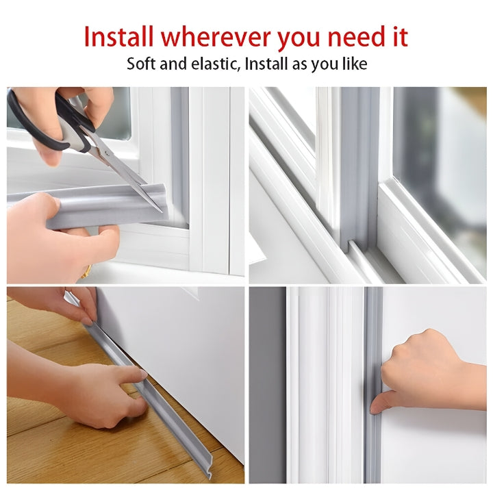 1+1 Gratis | Cinta autoadhesiva para sellar puertas y ventanas: protección contra corrientes de aire