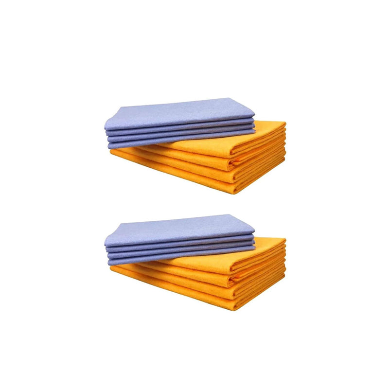 Chiffon de nettoyage absorbant, chiffons de nettoyage non tissés multi-usages (8 pièces)