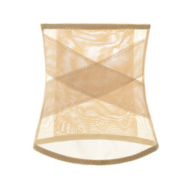 Gluschwein - Netz-Crossover-Bauchgürtel beige (normal)