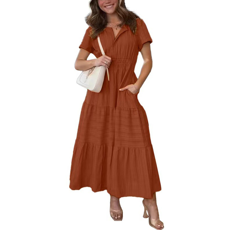 Gluschwein - Fließendes Maxikleid in A-Linie