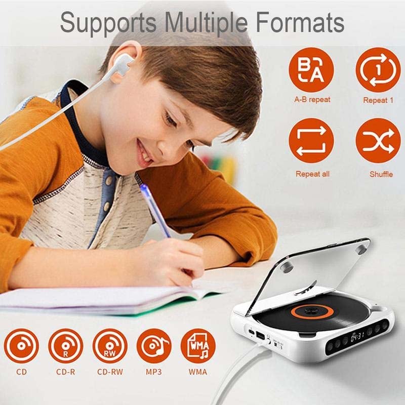 Lecteur CD portable compatible Bluetooth