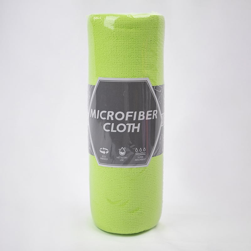 20 paños de microfibra reutilizables en rollo: sin pelusa, sin rayas y respetuosos con el medio ambiente.