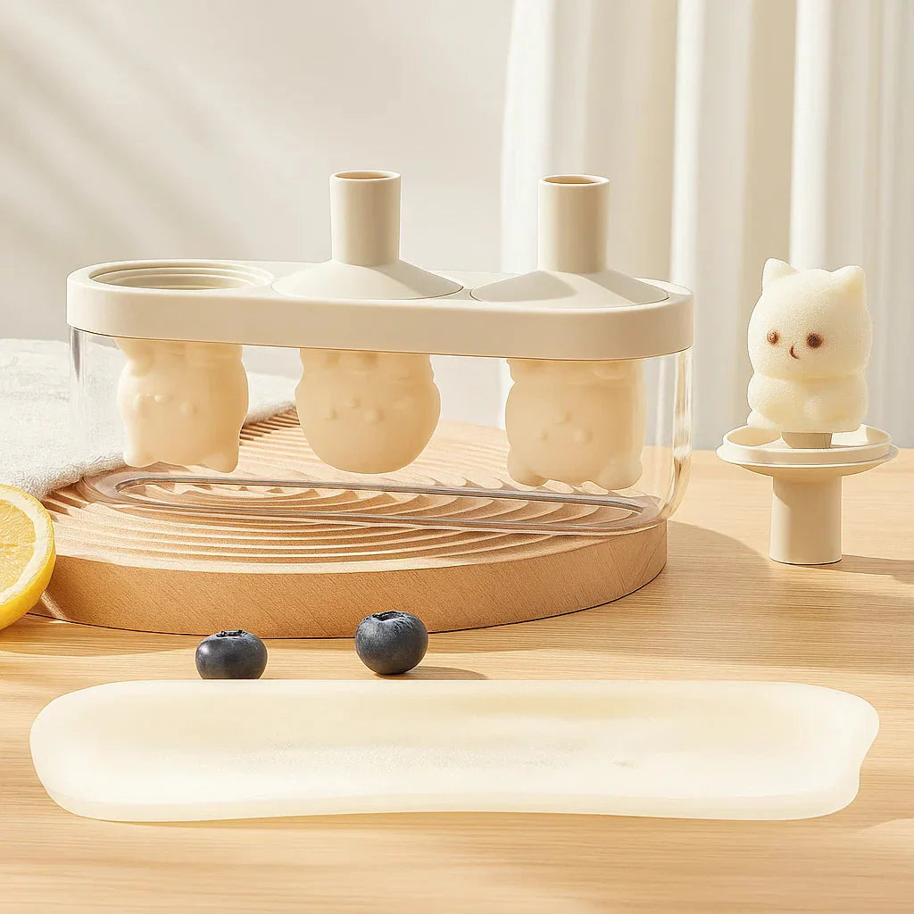 Silikonform für hausgemachtes Eis – sauber & kinderleicht