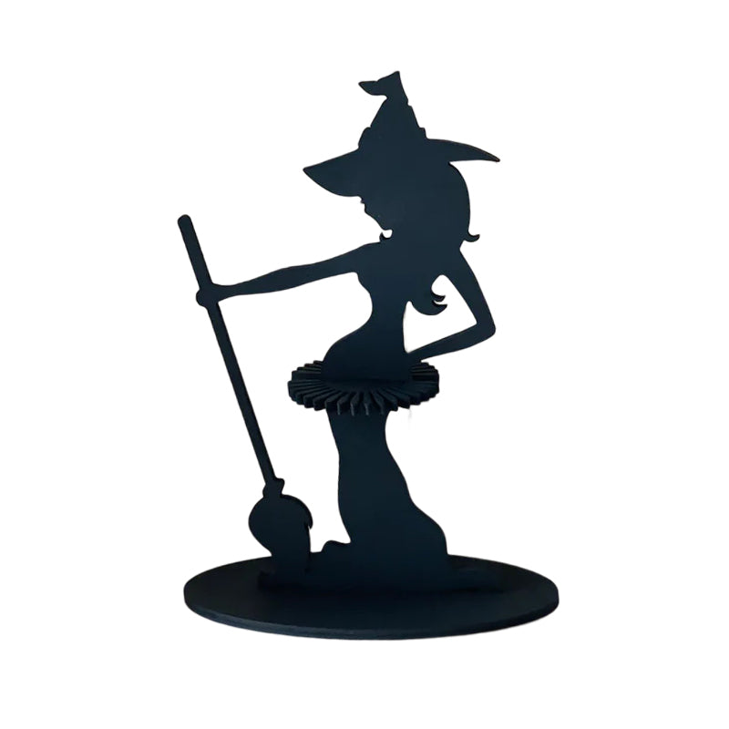 Gluschwein - Hölzerne Halloween-Hexe-Serviettenhalter-Verzierung