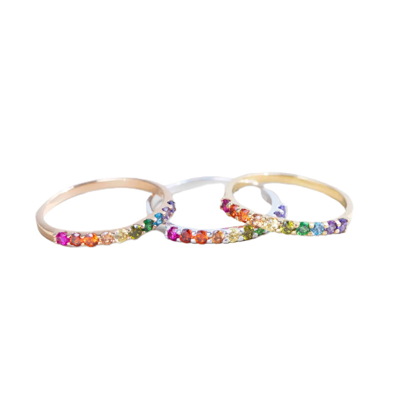 Gluschwein - 💕Farbiger Reihenring💍(3 Stück)