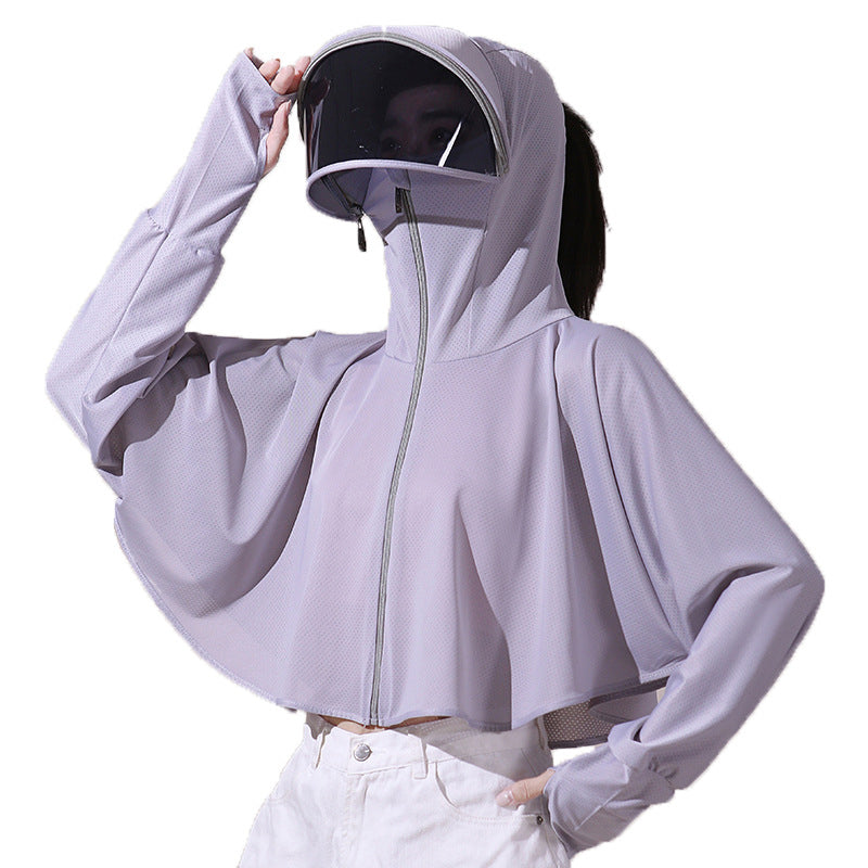 Gluschwein - Eisseide UV-Schutz Windjacke mit Kapuze