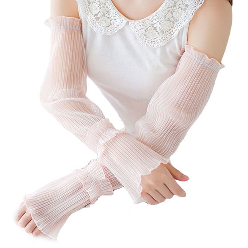 Gluschwein - Sommerliche UV-Schutz-Armstulpen aus Spitze