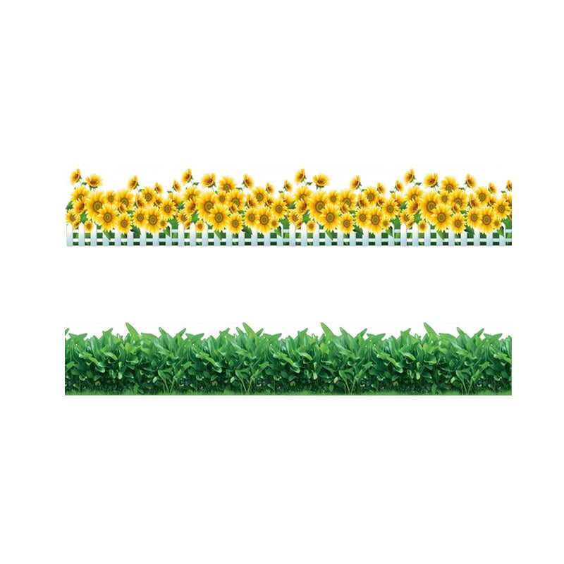 Gluschwein - Natürliche 3D-Blumen-Wanddekoration aus grünem Gras