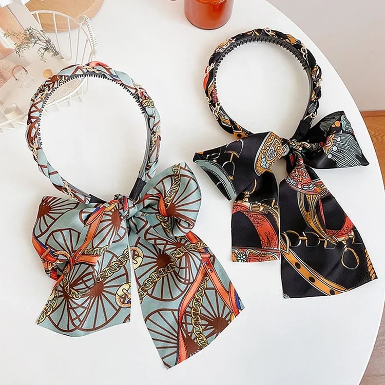Serre-tête en satin avec fonction tressage – parfait pour l'Oktoberfest et les festivités