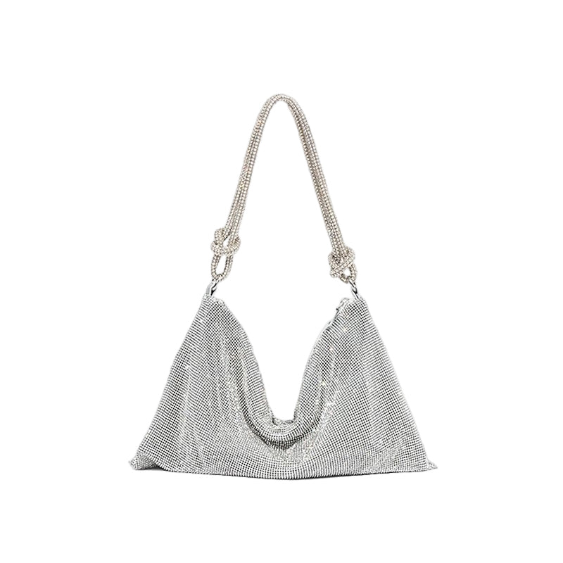 Gluschwein - Luxuriöses Design Handtasche mit glänzenden Strasssteinen