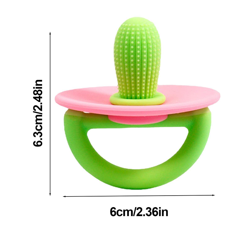 Anneau de dentition en silicone en forme de champignon