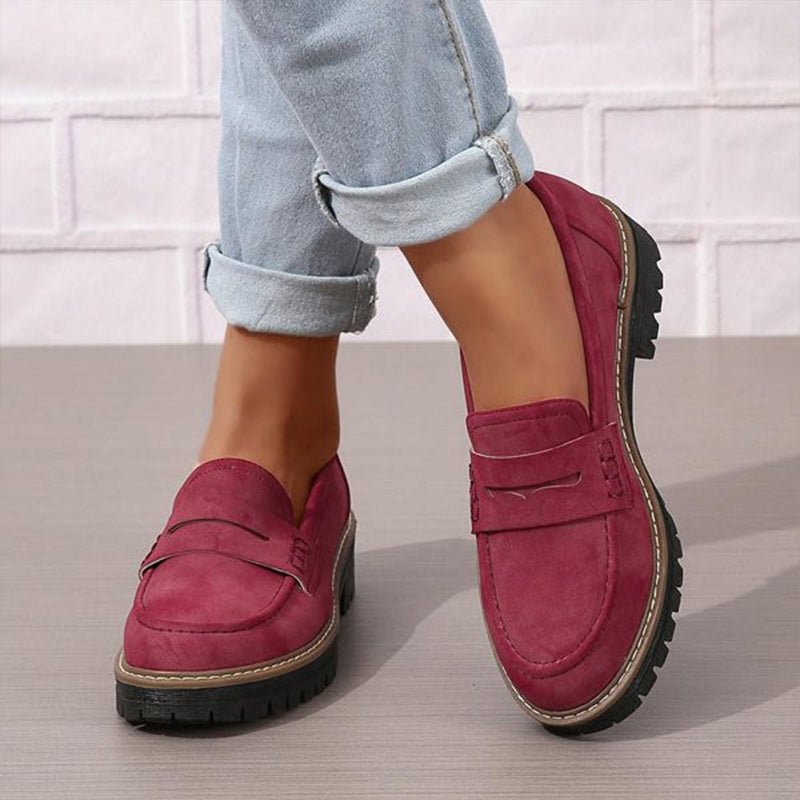 Cassandra – Chaussures élégantes à enfiler en daim