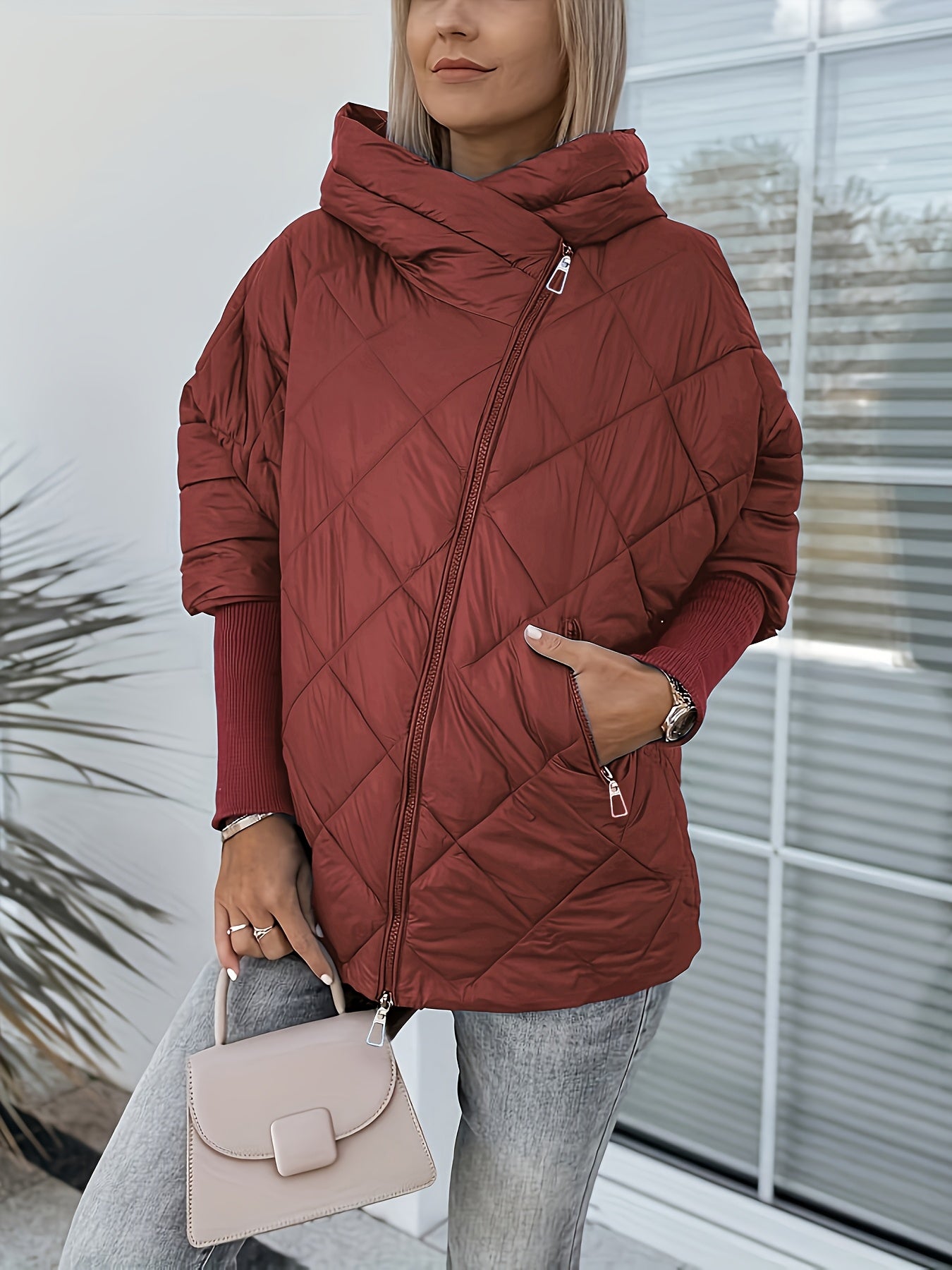 Ariantha – Gesteppte Kapuzenjacke Mit Reißverschluss