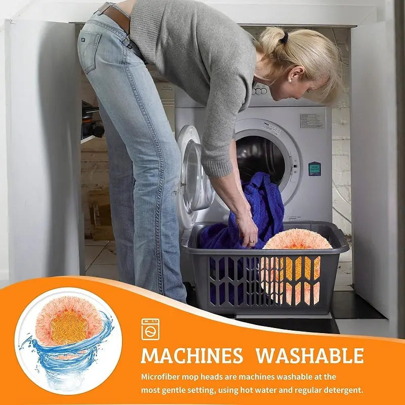 360° drehbarer Mikrofaser-Mopp mit verlängerbarem Griff