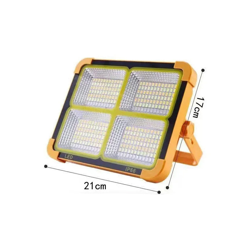 Gluschwein - Tragbare Solar-Außenleuchte Notlicht großes Upgrade – orange 4 Gitter
