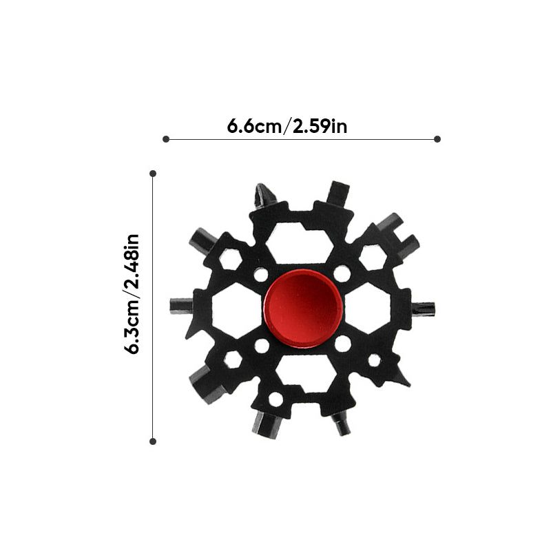Gluschwein - 23-in-1 Snowflakefidget spinner Multitool
