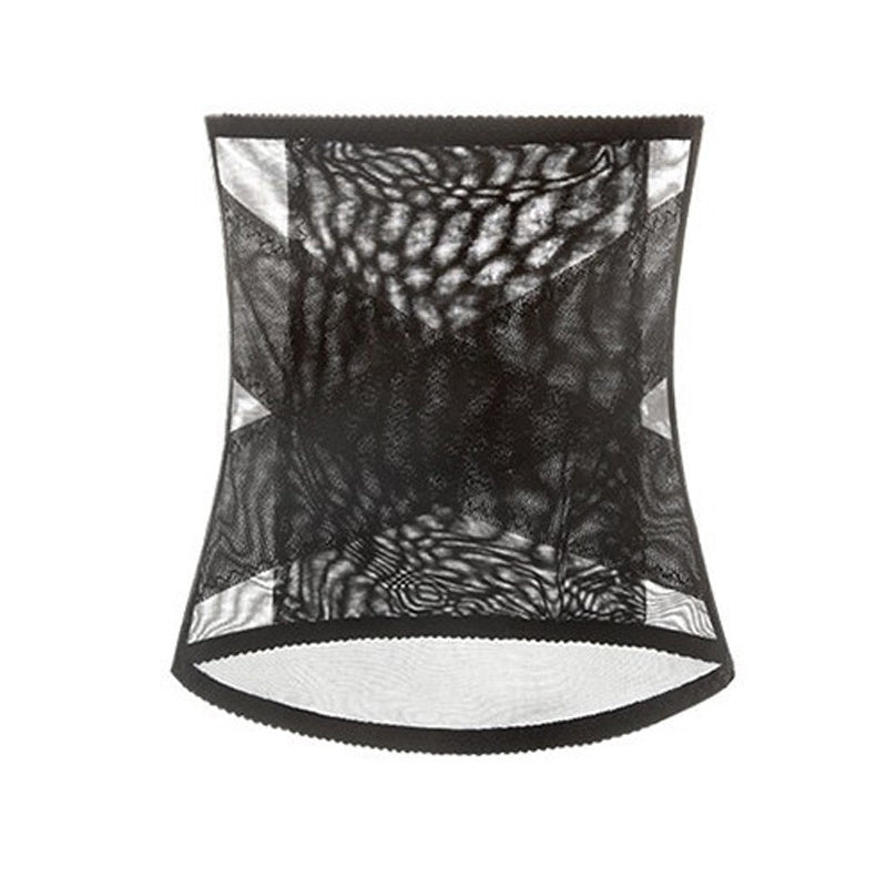 Gluschwein - Netz-Crossover-Bauchgürtel schwarz (normal)