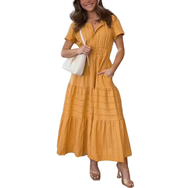 Gluschwein - Fließendes Maxikleid in A-Linie
