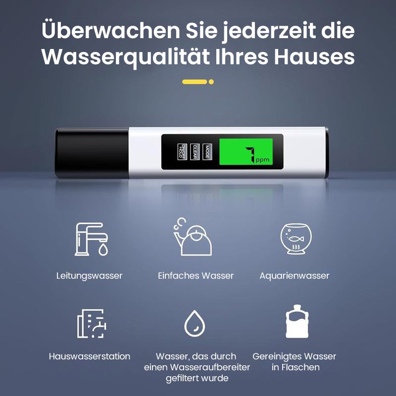 Nouveau testeur d'eau numérique TDS 4 en 1