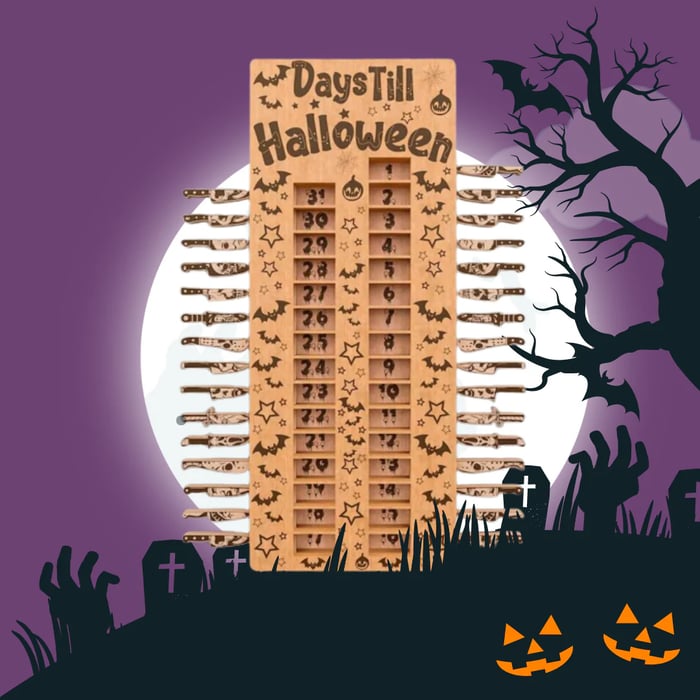 Calendrier de l'Avent effrayant pour Halloween