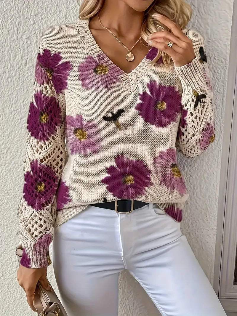 Tatyana - Stilvolle Strickjacke Mit V-Ausschnitt