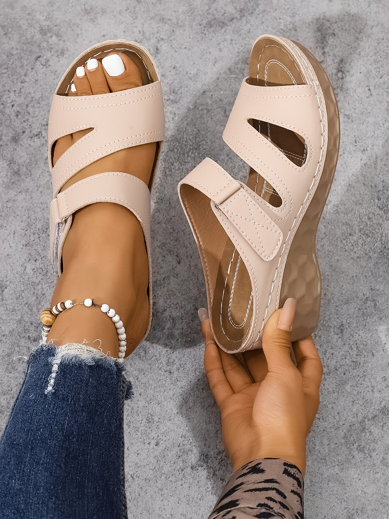 Rowella - Sandales compensées élégantes à brides
