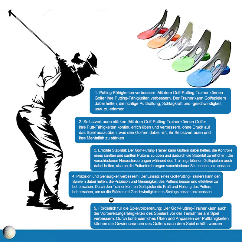 Gluschwein - Golf-Putting-Trainer (Automatischer Rückprall)