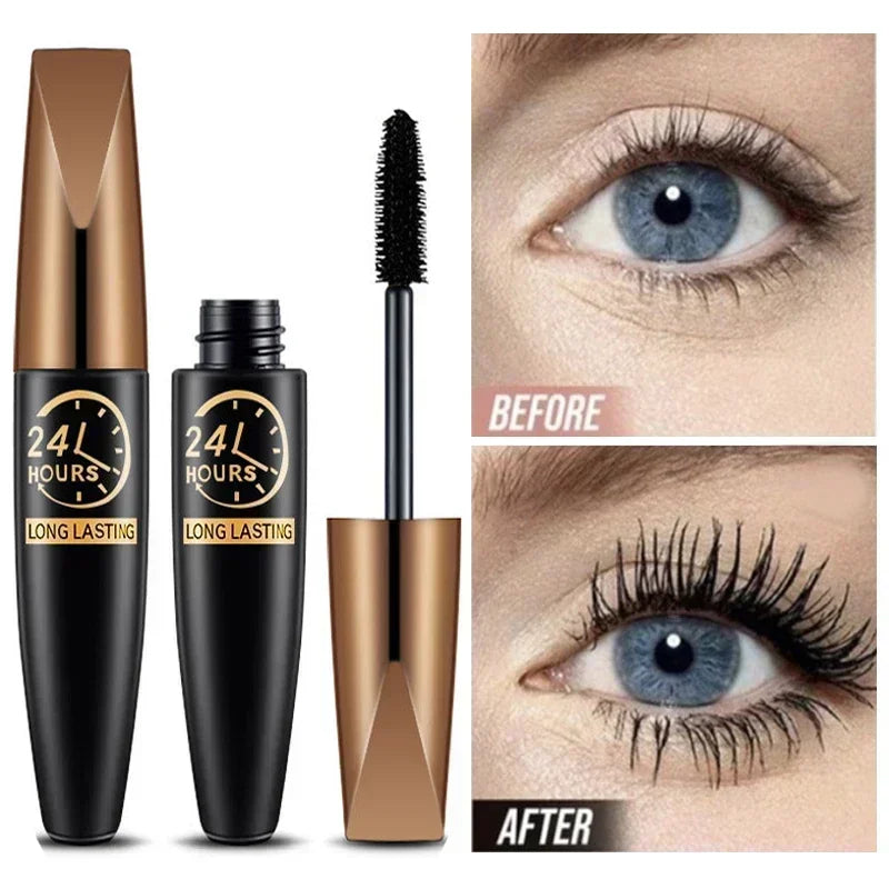 4D Seidenfaser Verlängernde Mascara | Wasserdicht. Volumenaufbauend. Vegan - 1 + 1 Gratis!