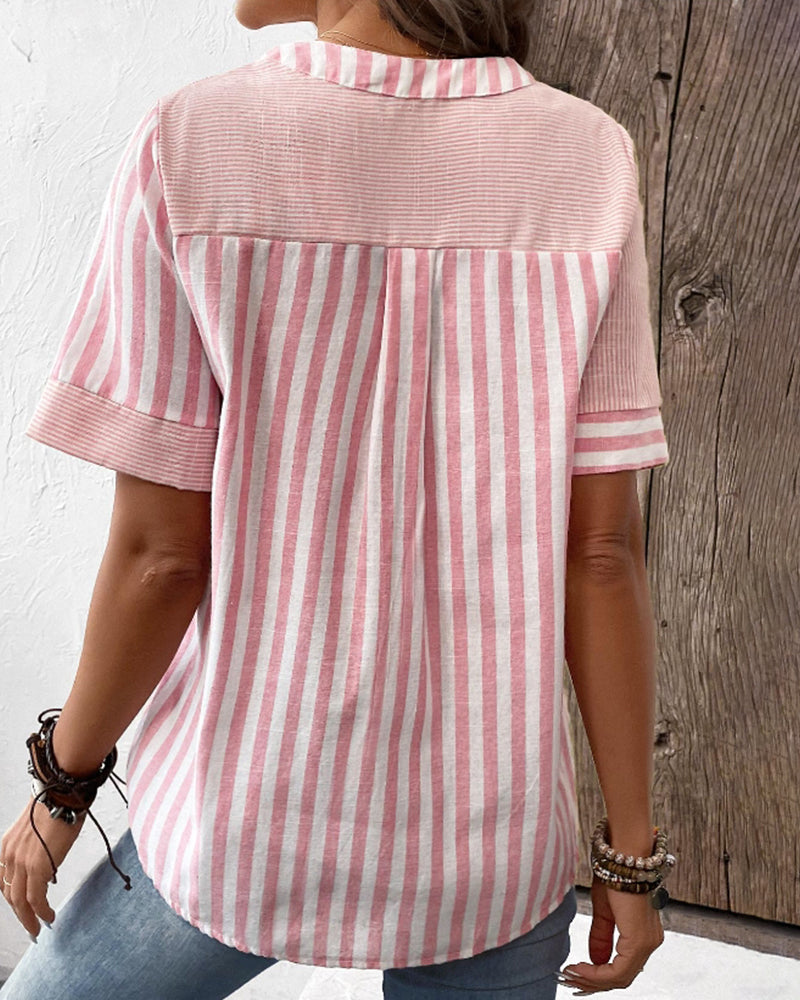 Gluschwein - Juna - Stilvolle Gestreifte Bluse