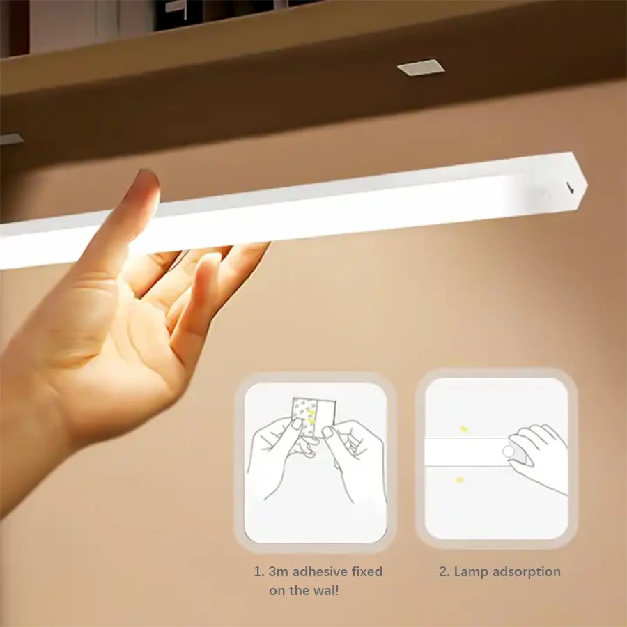 🔥Neujahrsangebot - KAUFEN 1 BEKOMMEN 1 GRATIS💡Lochfrei Smarte Sensorische Magnetische Wiederaufladbare LED-Leuchten