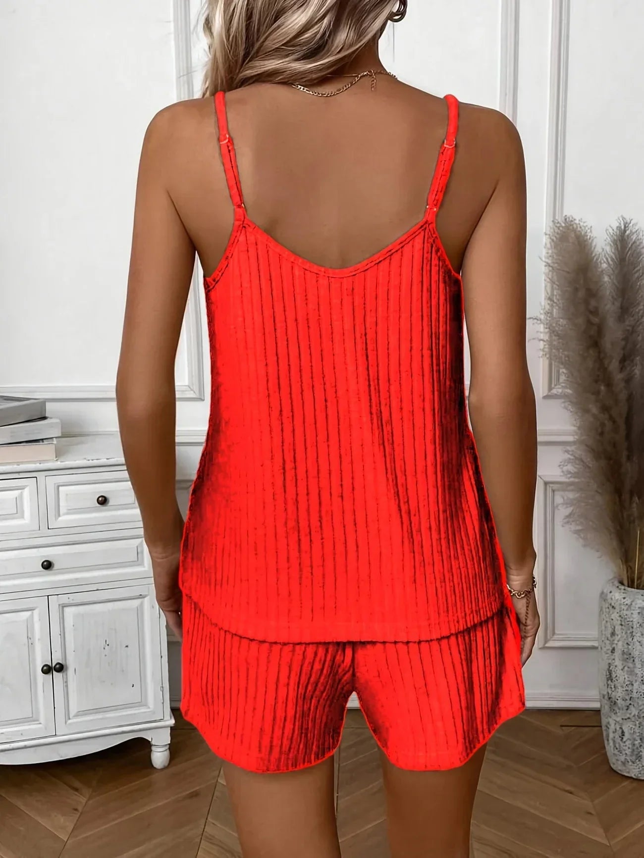 Hristina – Cómodo conjunto de verano de dos piezas con tirantes
