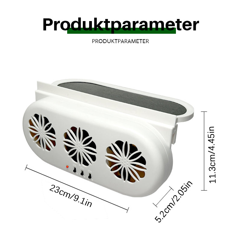 Gluschwein - Solarbetriebener Autoabluftventilator