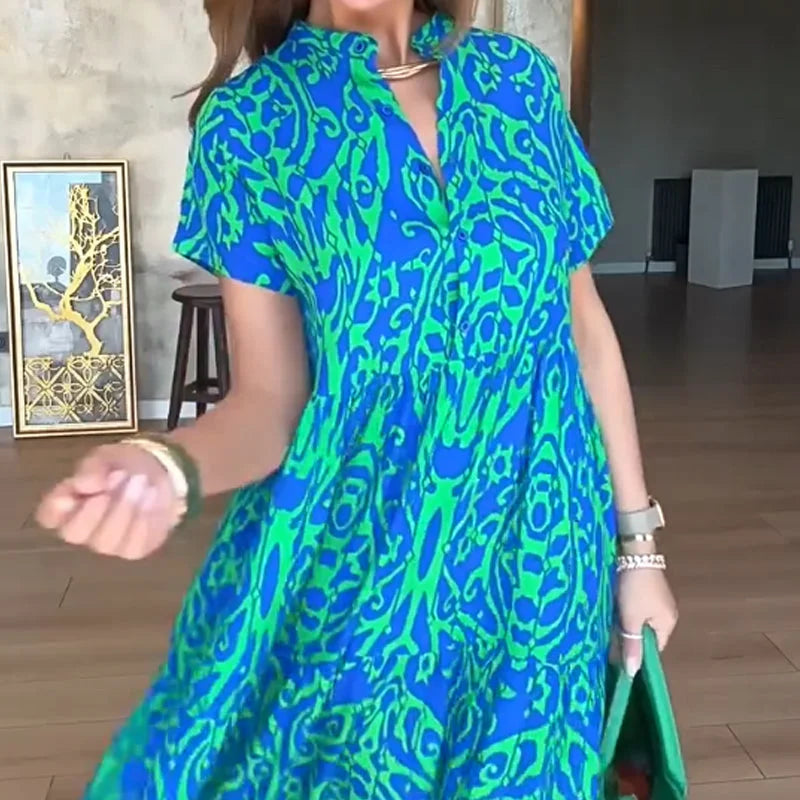 Jubilee – Vestido holgado de corte A con estampados