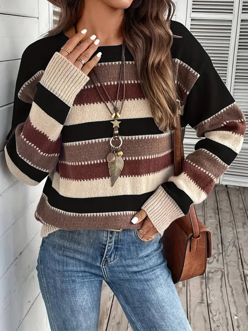 Evdokia - Lässiger Langärmeliger Pulli