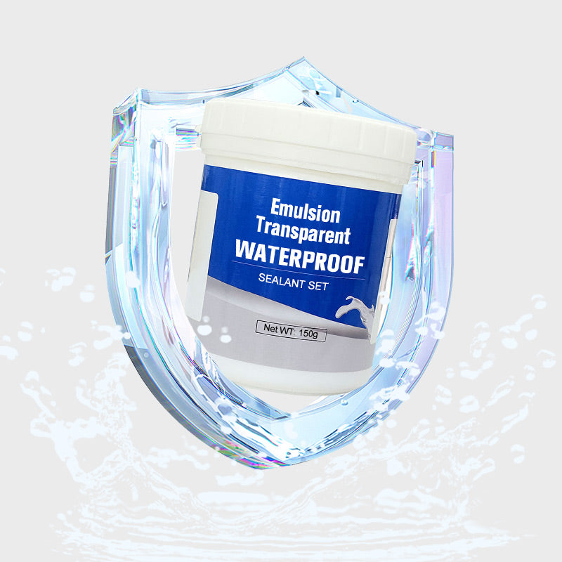 Ensemble de joints imperméables transparents en émulsion