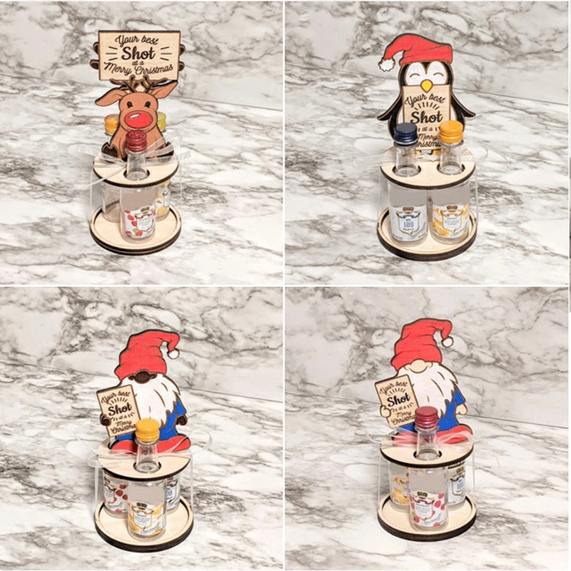 Gluschwein - Weihnachts-Mini-Weinflaschenhalter
