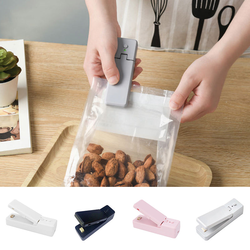 Gluschwein - 2 in 1 USB aufladbare Mini-Beutelschweißmaschine mit Schneidemesser