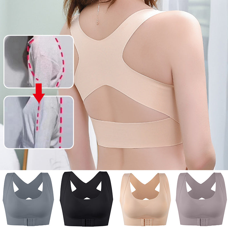 Gluschwein - Verstellbarer, nahtloser Push-Up-Tank-BH ohne Bügel mit Schnalle vorne