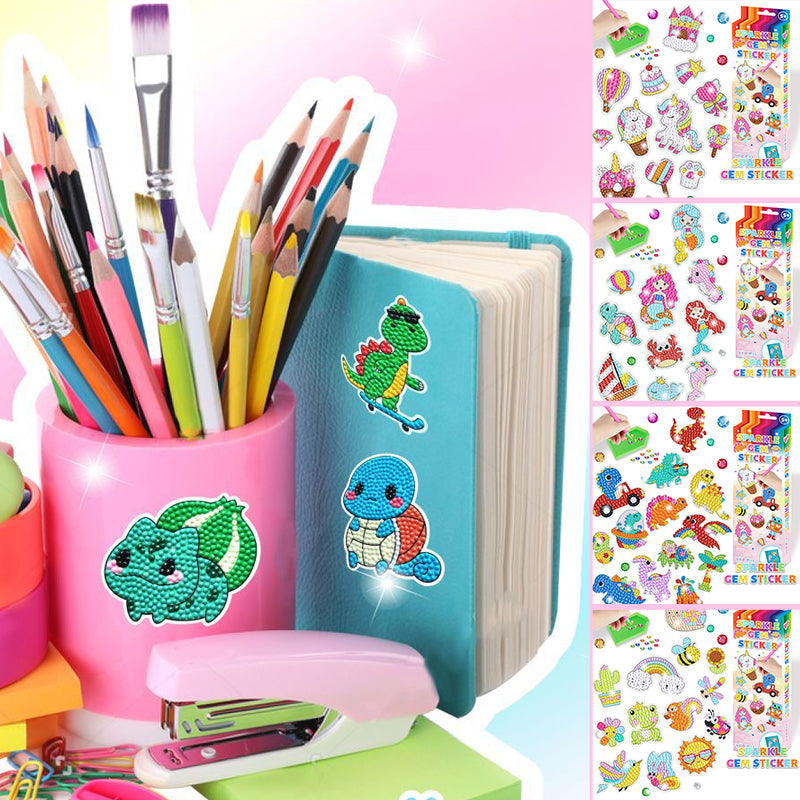 Gluschwein - DIY Cartoon-Diamantmalerei für Kinder