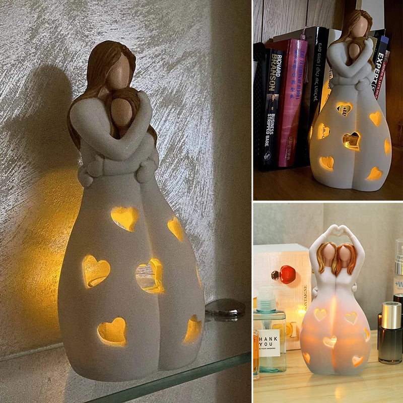 Gluschwein - Muttertags-Menora-Statue mit LED