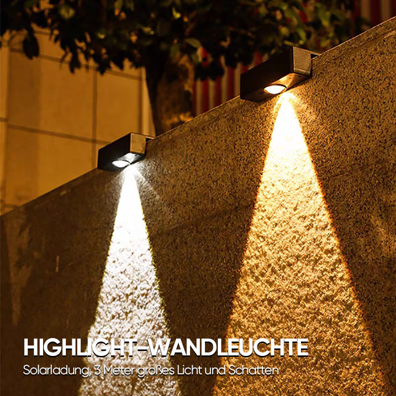 Gluschwein - Superhelle Solar-Wandleuchte