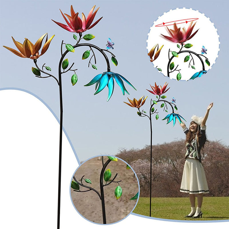 Gluschwein - Wunderschöner Sommer-Windspiel mit bunten Blumen