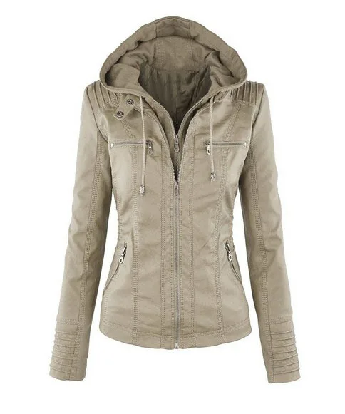 Gluschwein - Mollie - Stylische Lederjacke Aprikose