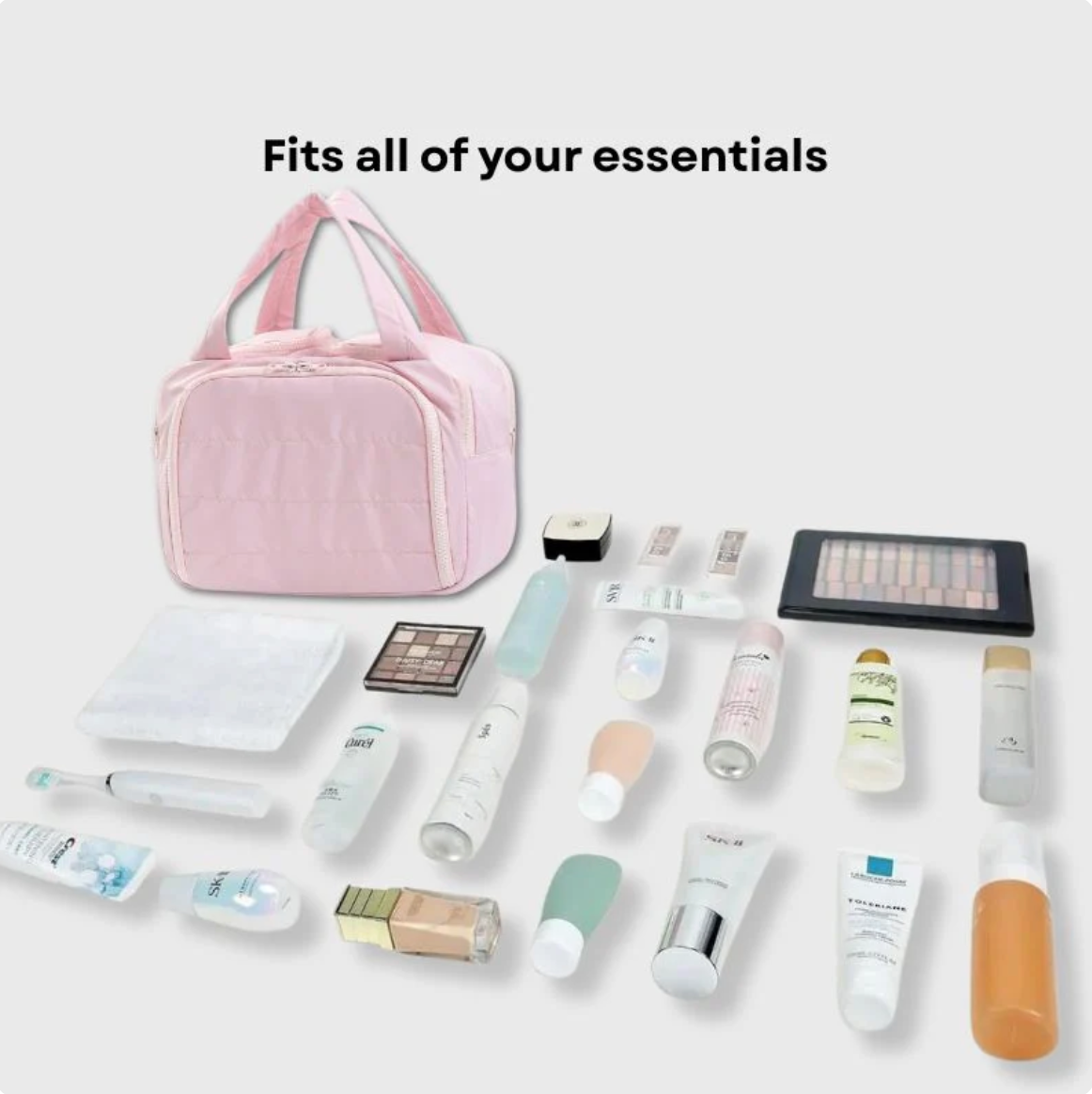 Reisefreundliche Kosmetiktasche