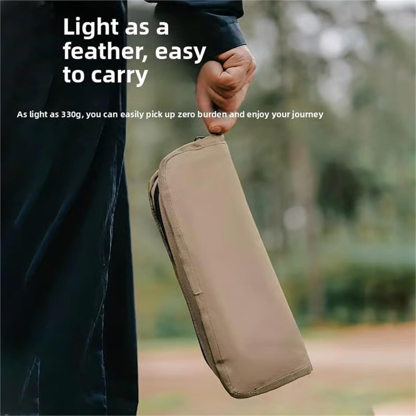 Taburete plegable: estable, ligero e impermeable para llevar.