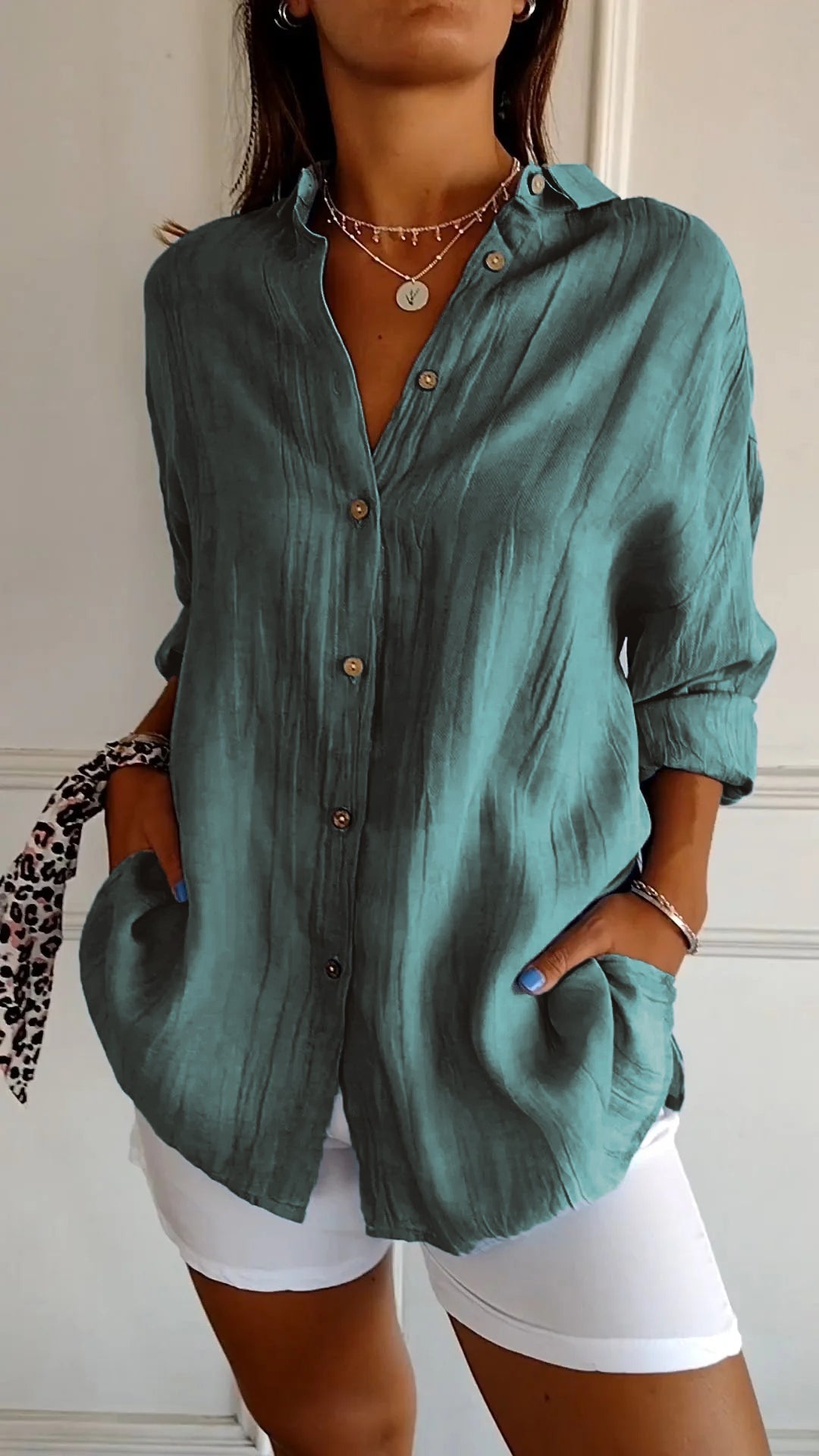 Gluschwein - Saskia - Elegante Bluse Grün mehr