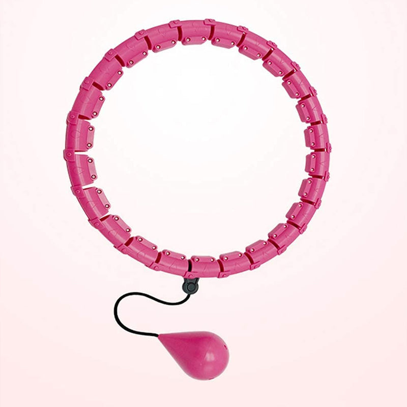Gluschwein - Abnehmbarer Spleiß Fitness Hula-Hoop Rosa