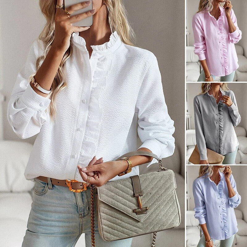 Gluschwein - Nina - Elegante bluse mit rüschen