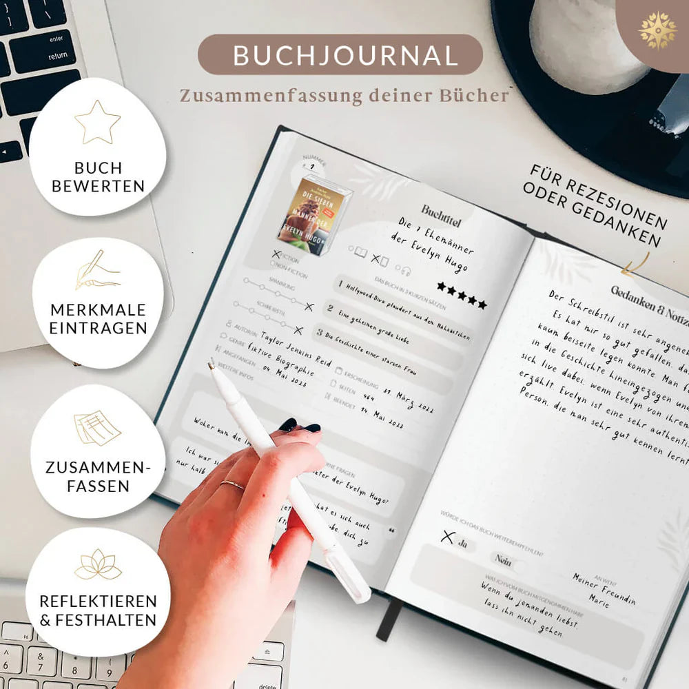 Journal de livre avec affiche pour